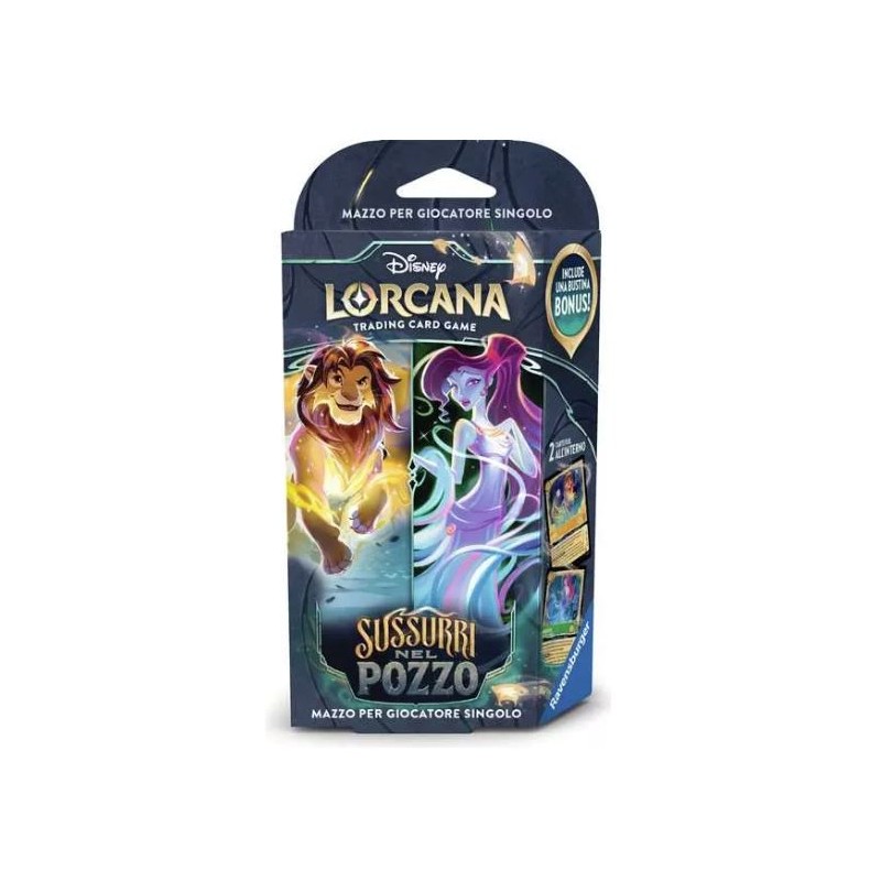 Ravensburger Tgc - Lorcana - Sussurri Nel Pozzo - Ambra & Smeraldo - Simba E Megara - Starter Deck (Ita)